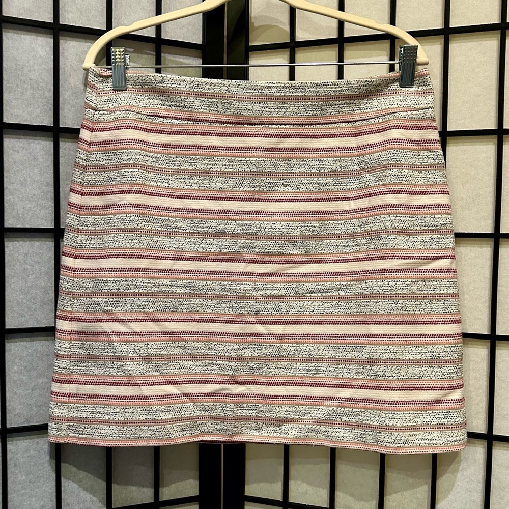 LOFT pink & gray skirt